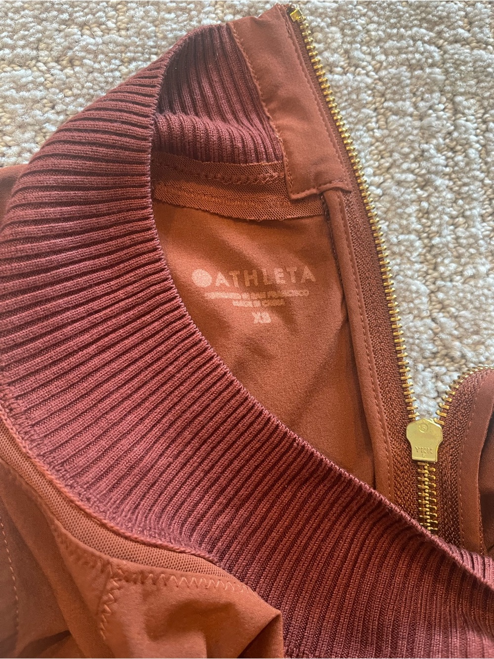 Athleta Initiative Sleeveless Mock Neck Mini Dress in Adirondack Brown, Size XS - Picture 6 of 15